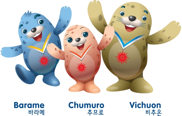 Inchon Games mascots