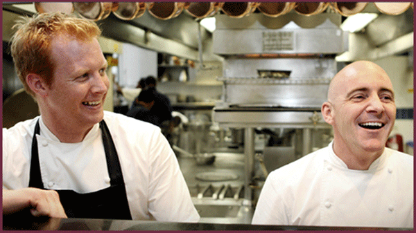 Chef Director, Stuart Gillies, alongside Head Chef Andy Cook