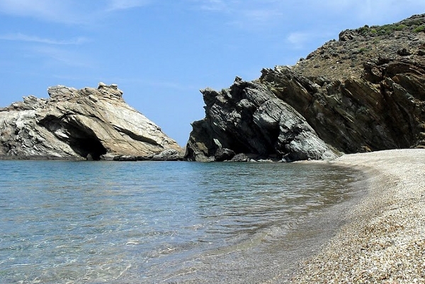 The secluded beaches of Andros