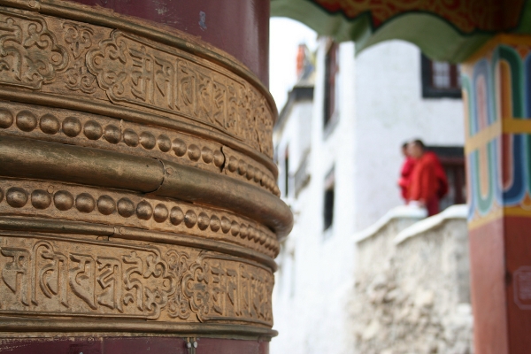 Prayer Wheel, Thiksey Monastery, Ladakh