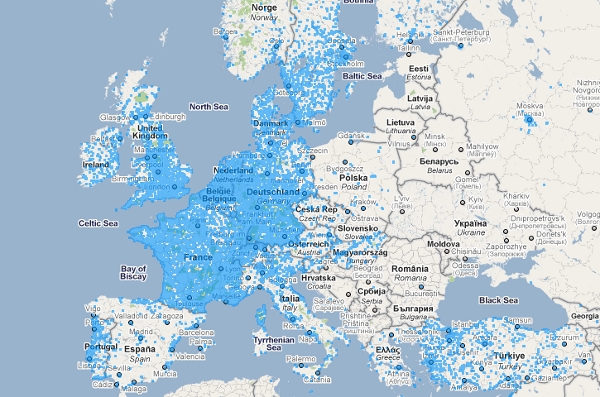 iPass coverage in Europe