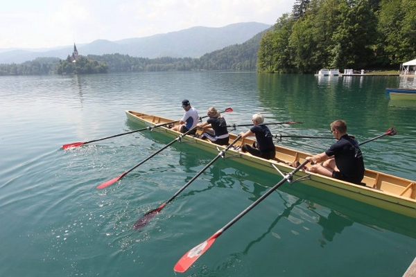 Getting ready on Lake Bled