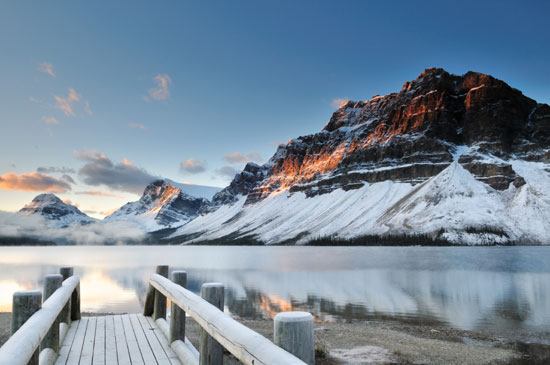 Bow Lake sunrise, Banff National Park 