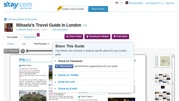 Stay.com share travel guide feature.