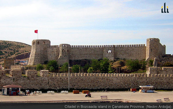 Citadel in Bozcaada island in Çanakkale Province
