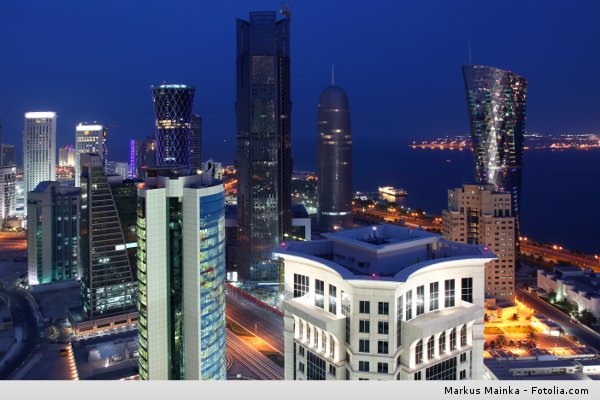 Downtown Doha skyline. 