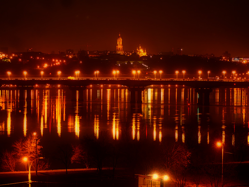 Dnipro at Night