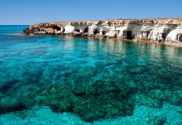 The beautiful waters off Cyprus