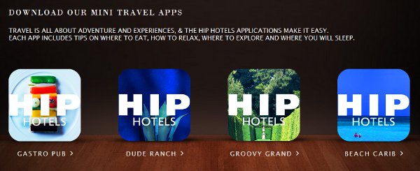 Hip Hotels mini apps