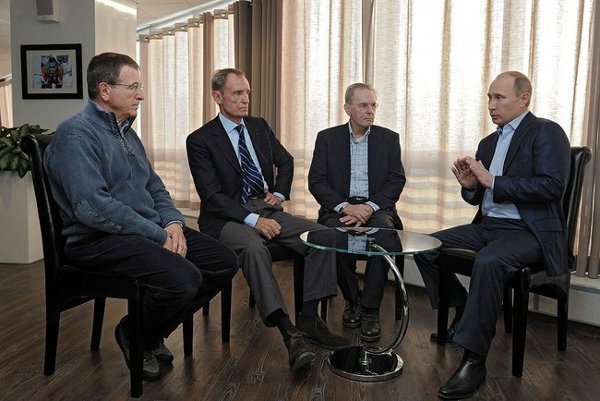 The Russia reality, Putin with Olympic officials