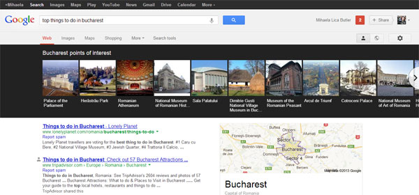 google travel search