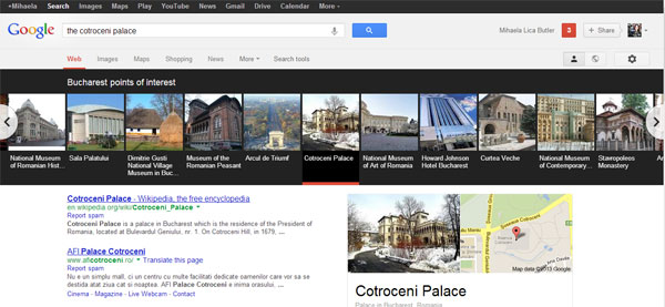 the cotroceni palace google search results