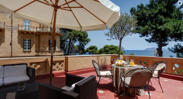 Full size image of the Terrace Suite at the award winning Grand Hotel Villa Igiea