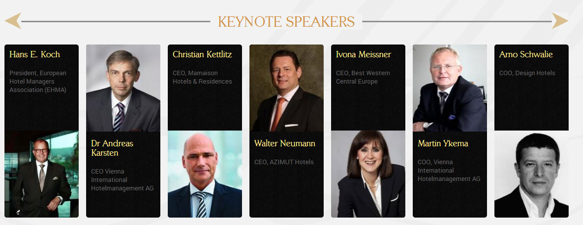 Keynote speakers Leaders in Hospitality Summit in Warsaw