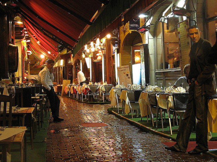 A deserted restaurant along Rue Boucherie Brussels - Courtesy Suvodeb Banerjee