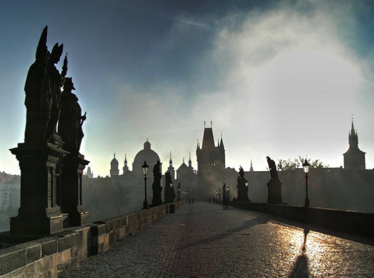 Prague deserted