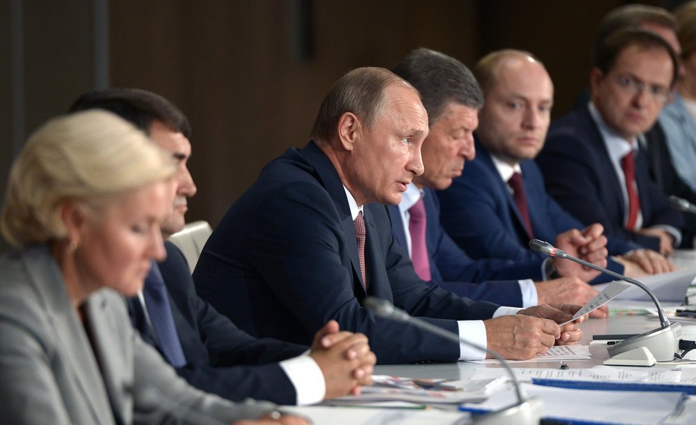 President Putin at the State Council Presidium meeting.