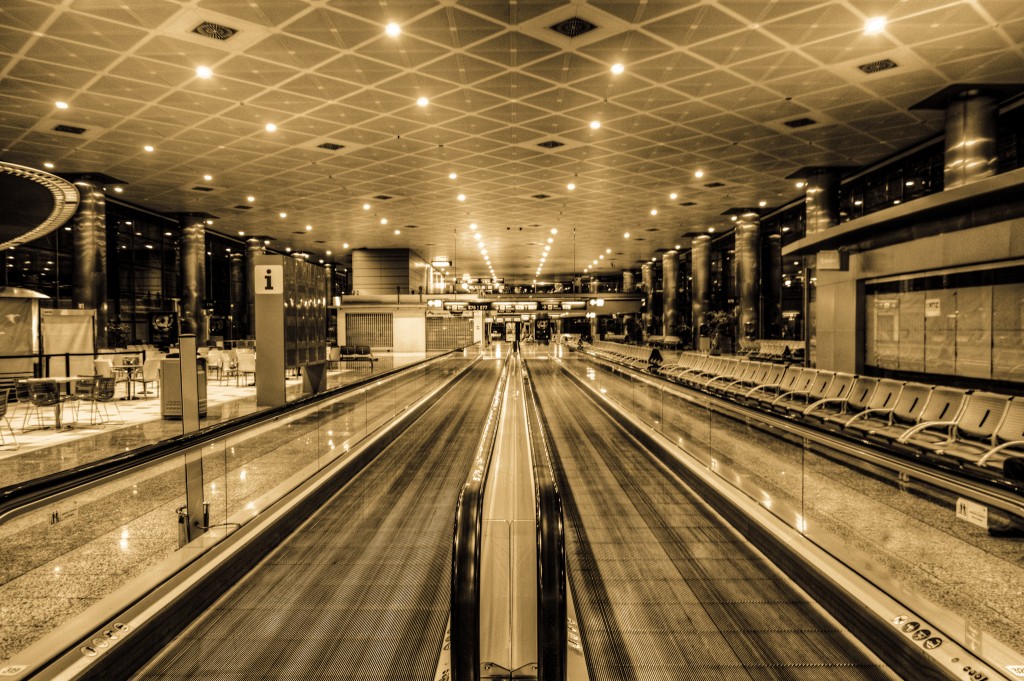 Empty Madrid Airport via Farzin Montazersadgh and FarzinPhoto