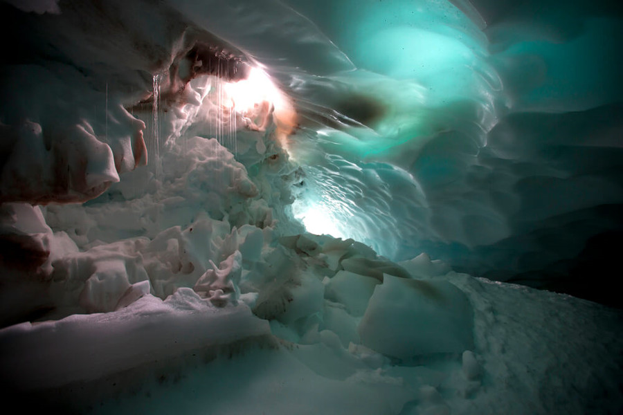 One of many ice caves courtesy 56th Parallel