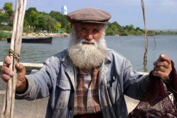 A fisherman near Sarichioi in the Danube Delta