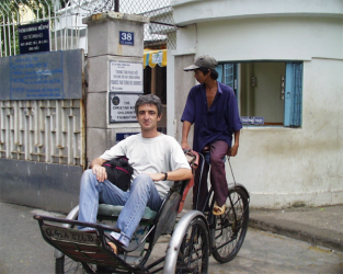 Cyclo with tourist