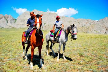 Altai republic horse riding