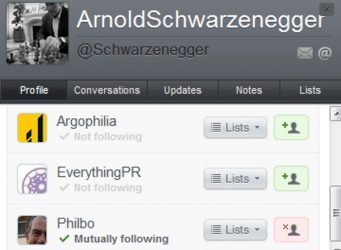 Arnold stated folling me some time back.