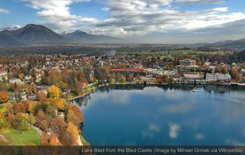 Lake Bled from the Bled Castle