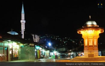 Sarajevo at night