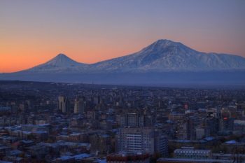 Yerevan and Mt. Ararat.