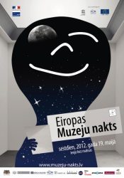 Latvia Museum Night 2012 poster.