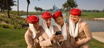 Why are these Emirates attendants smiling?