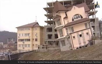 House collapsed because of the accelerated construction of Olympic facilities