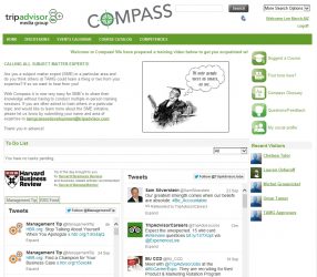 TripAdvisor’s “Compass” powered by Mzinga OmniSocial Learning