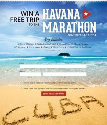 Insight Cuba Havana Marathon Sweepstakes