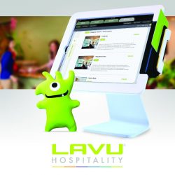 Lavu iPad Stand Mascot Hospitality