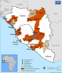 Ebola Hemorrhagic Fever Outbreak in Guinea, Liberia, and Sierra Leone 2014