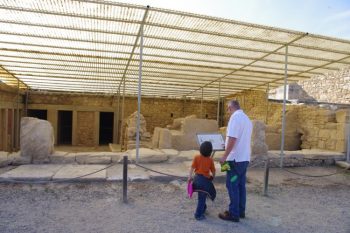 The Tripartite Shrine is the main sanctuary in Knossos