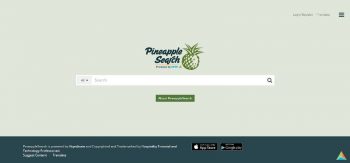 The landing of Pineapplesearch.com