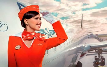 Aeroflot flight attendant