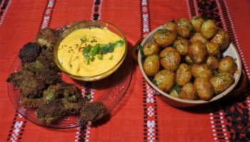potatoes and beans paste