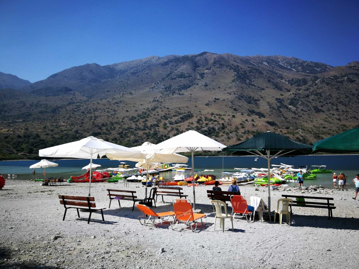 Lake Kournas beach