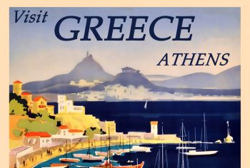 Greece travel poster