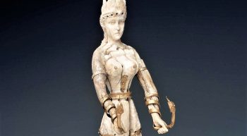 Statuette of a snake goddess
