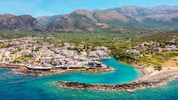 Aerial photo of Sissi, Crete