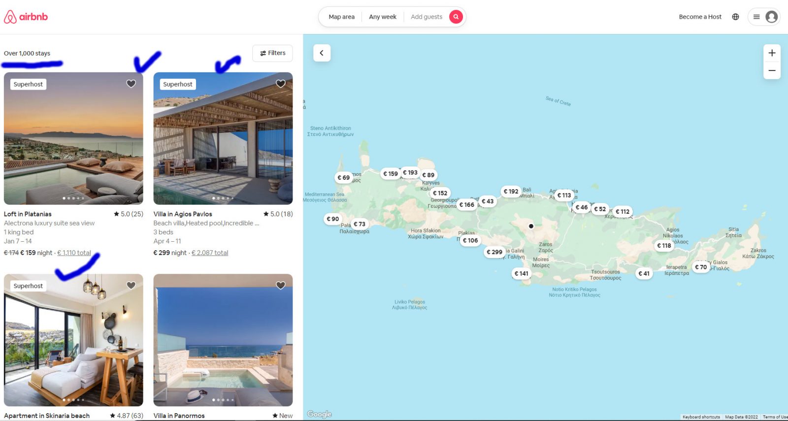 Airbnb Crete 