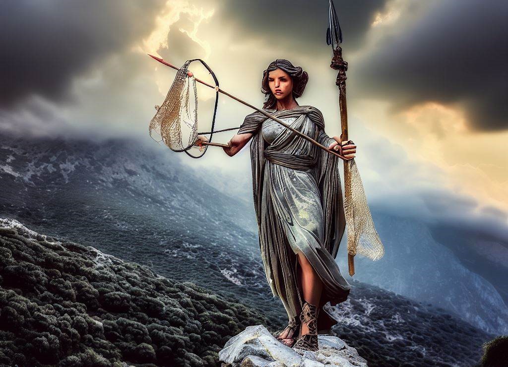 Vritomaris as a hunting goddess.