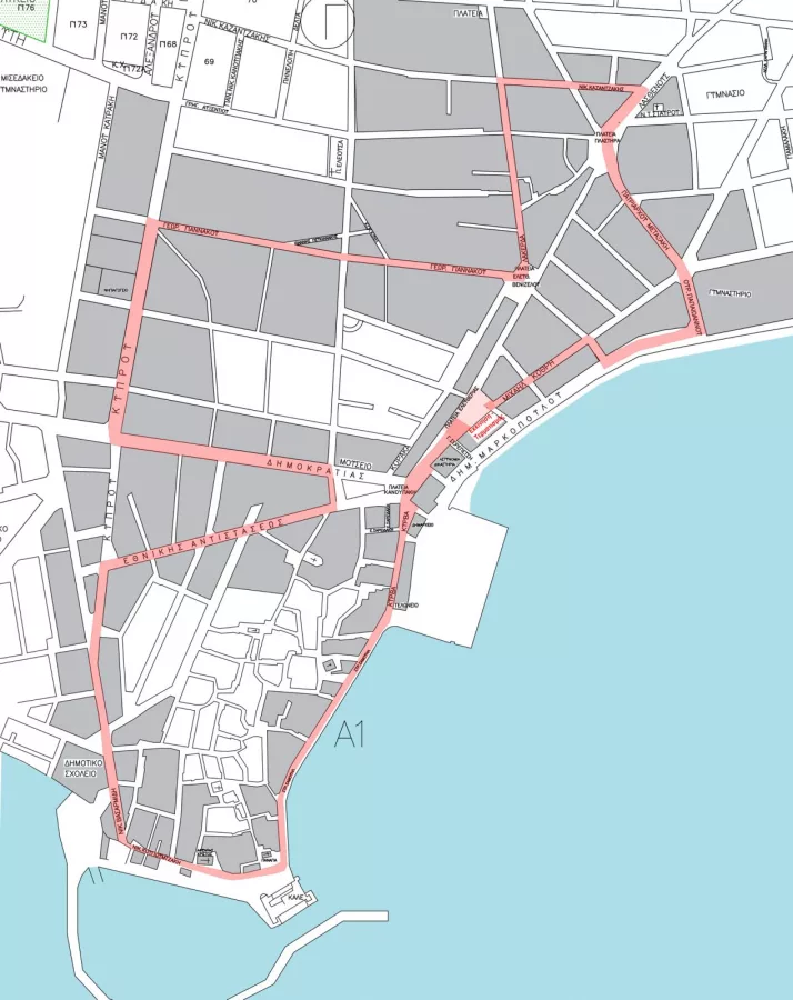 Ierapetra Santa Run 2023 route. 