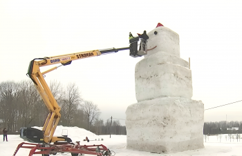 Estonia's Largest Snowman
