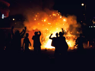 Trndez is celebrated with bonfires.